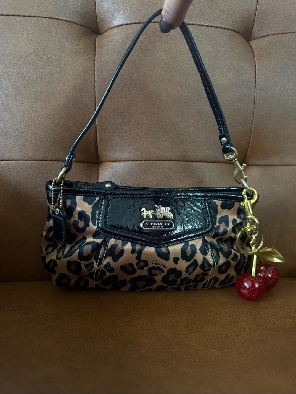 Limited edition 2010 Coach Madison leopard print mini bag
